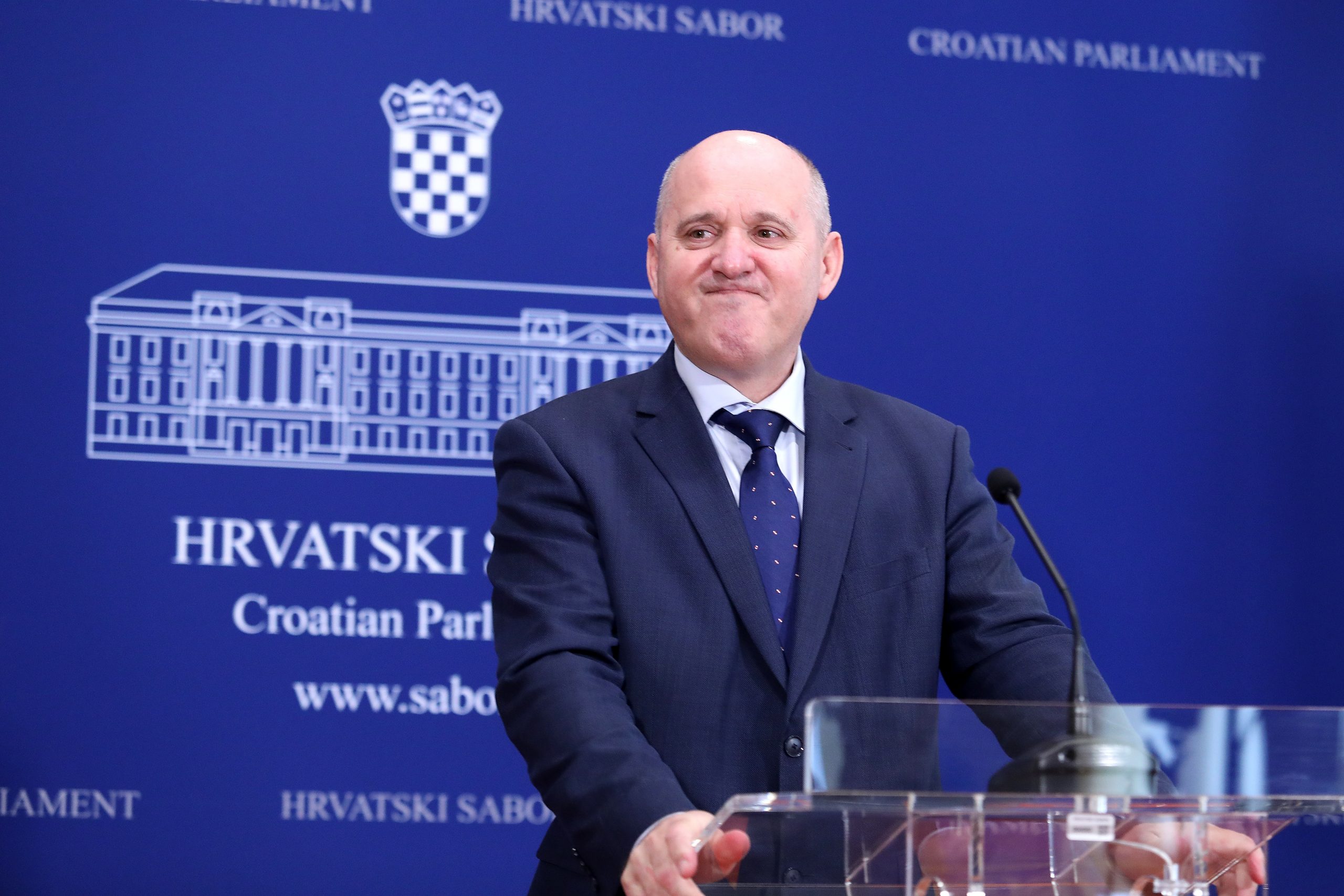 06.05.2020., Zagreb - Predsjednik Kluba zastupnika HDZ-a Branko Bacic komentirao je napade oporbe zbog slucaja Doma umirovljenika u Splitu. Photo: Patrik Macek/PIXSELL