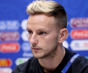06.07.2018., Soci, Rusija -  Konferencija za medije hrvatske nogometne reprezentacije na Olimpijskom stadionu Fisht uoci cetvrtfinalne utakmice svjetskog nogometnog prvenstva Rusija - Hrvatska. Izbornik  Ivan Rakitic.
Photo: Igor Kralj/PIXSELL