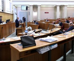 07.05.2020., Zagreb - Sabor je 16. sjednicu nastavio raspravom o prijedlogu odluke o imenovanju Zlate Hrvoj Sipek za glavnu drzavnu odvjetnicu nakon sto je saborski Odbor za pravosudje u srijedu prihvatio Vladin prijedlog za njezino imenovanje. Photo: Patrik Macek/PIXSELL