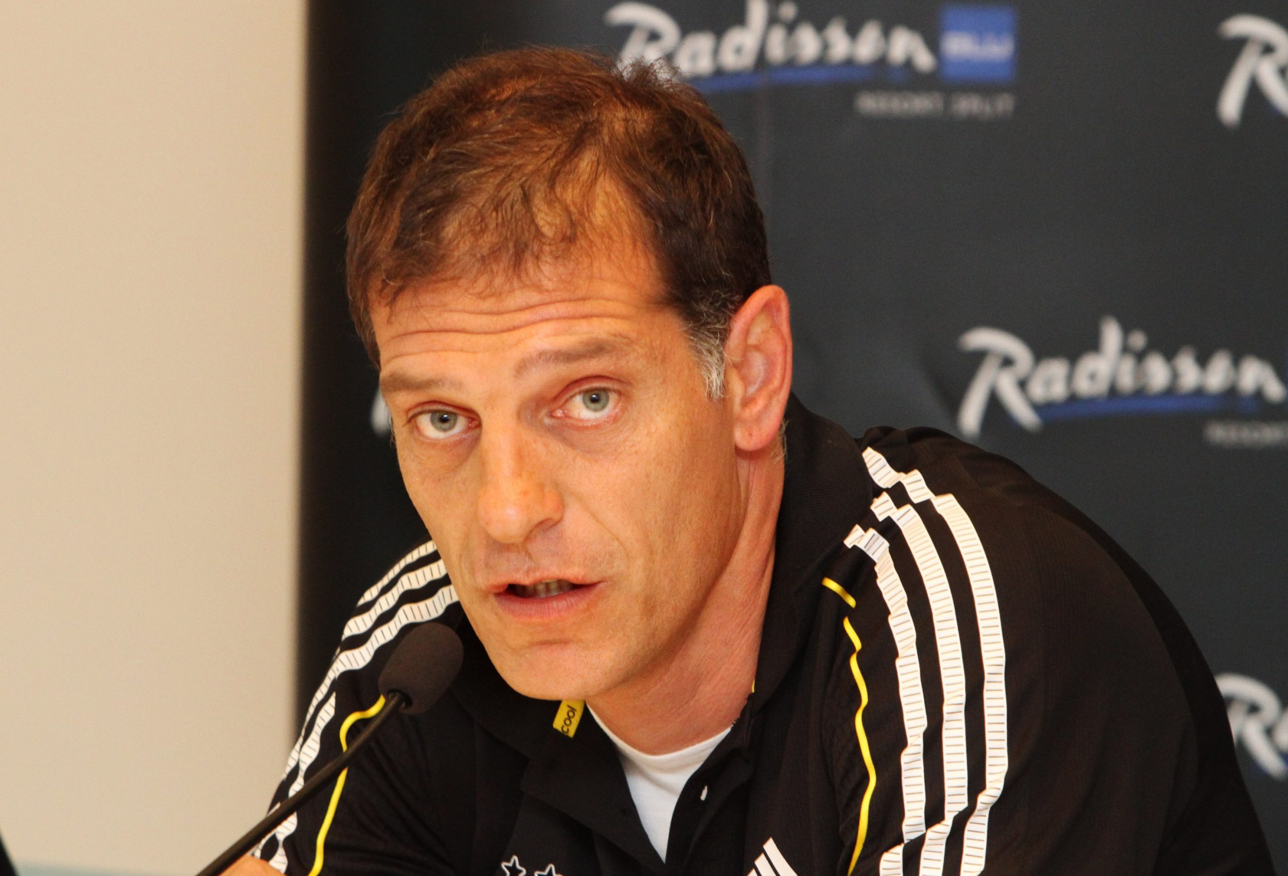 09.10.2013., Split - Slaven Bilic, trener Besiktasa, po dolasku u Split odrzao je konferenciju za novinare u hotelu Radisson Blu Resort. Sutra ce nogometasi uglednog turskog kluba Besiktas odmjeriti snage s Hajdukom u prijateljskoj utakmici. 
Photo: Ivana Ivanovic/PIXSELL