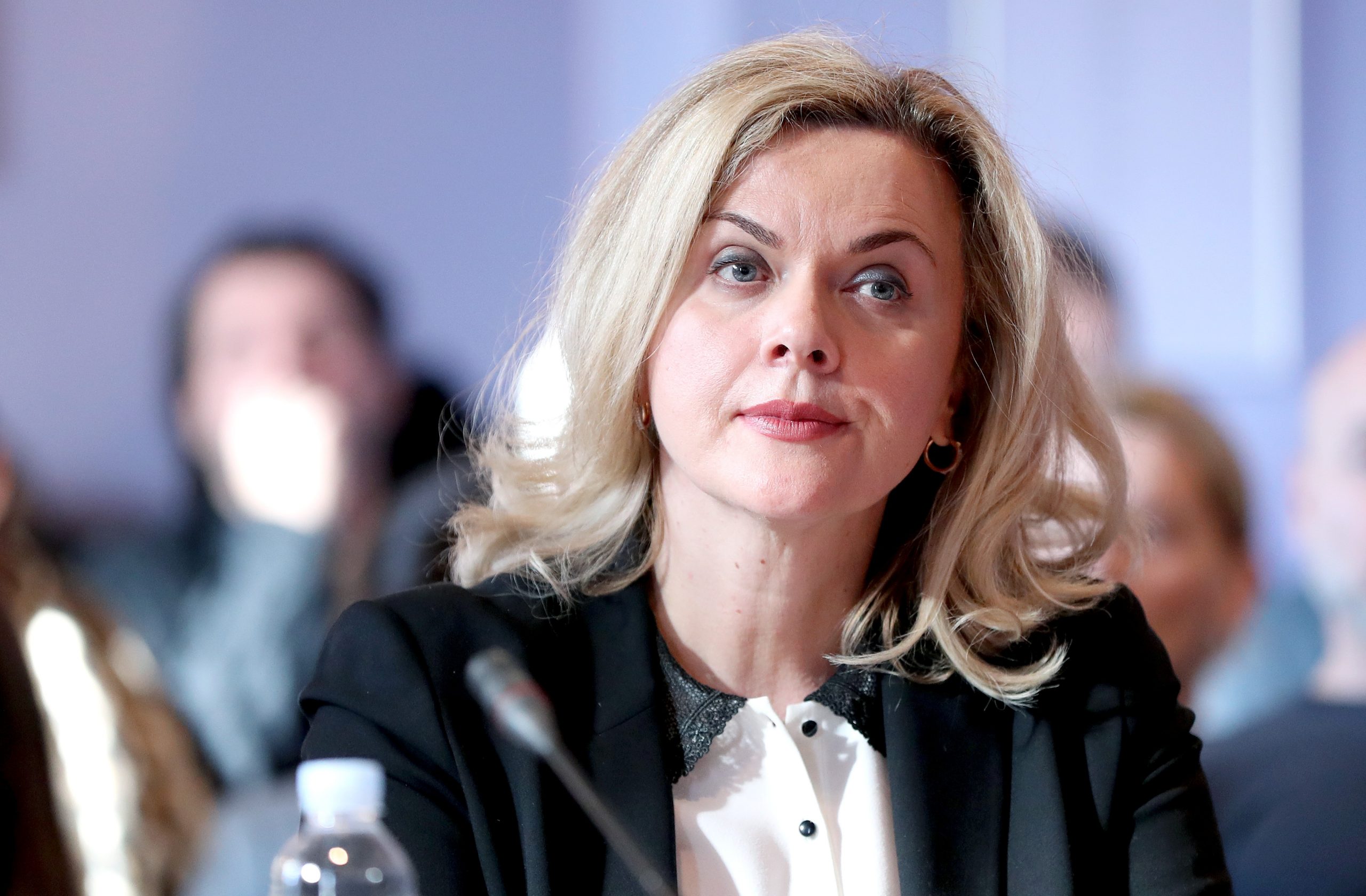 Zagreb: Održana panel rasprava "Direktiva o autorskom pravu na Jedinstvenom digitalnom tržištu EU" 11.01.2019.., Zagreb - U auli zagrebackog Sveucilista odrzana je panel-rasprava pod nazivom Direktiva o autorskom pravu na Jedinstvenom digitalnom trzistu EU: clanci 11. i 13. Skup su organizirali Sveuciliste u Zagrebu i Sveucilisni interdisciplinarni poslijediplomski specijalisticki studij Intelektualno vlasnistvo. Panelisti: Romana Matanovac Vuckovic sa zagrebackog Pravnog fakulteta, ministrica kulture Nina Obuljen Korzinek, europarlamentarci Dubravka Suica, Jozo Rados i Zeljana Zovko. 
Photo: Igor Kralj/PIXSELL