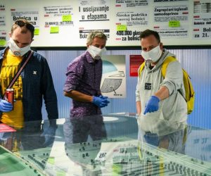 11.05.2020., Zagreb  - U Muzeju suvremene umjetnosti otvorena izlozba 'U osnivanju u likvidaciji', projekt umjetnickog kolektiva Montazstroj koji kroz presjek povijesti nedovrsene Sveucilisne bolnice Zagreb poziva na raspravu o pitanju uloge javnog zdravstva i posljedicama njegove liberalizacije  Photo: Josip Regovic/PIXSELL