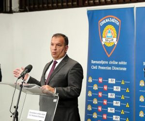 12.05.2020., Zagreb - Konferencija za medije Nacionalnog stozera civilne zastite oko korona virusa odrzana je u Ravnateljstvu civilne zastite. Krunoslav Capak, Davor Bozinovic, Vili Beros. 
Photo: Goran Stanzl/PIXSELL