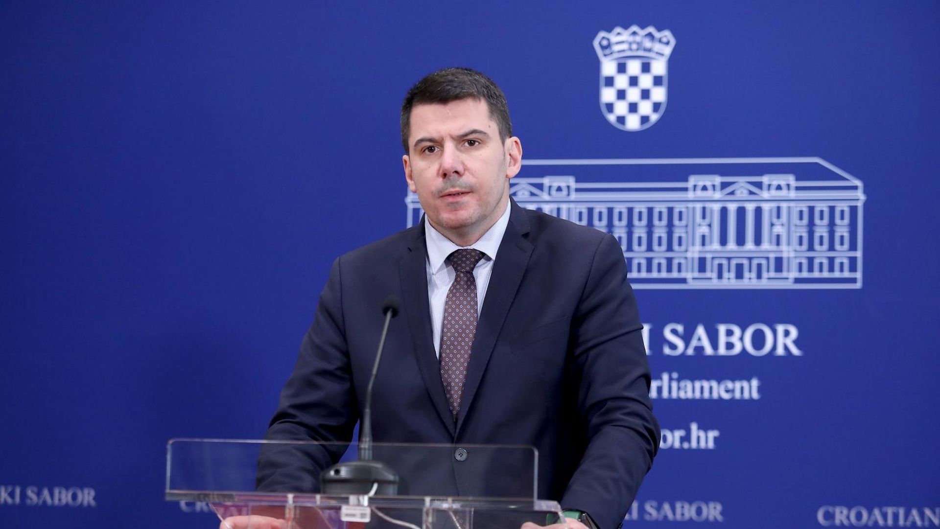 15.05.2020., Zagreb - Zastupnik MOST-a Nikola Grmoja komentirao je raspustanje Sabora i pripreme za izbore. Photo: Patrik Macek/PIXSELL