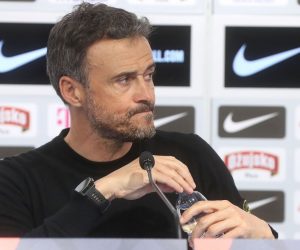 Zagreb: Konferencija španjolskog izbornika nakon poraza na Maksimiru 15.11.2018., stadion Maksimir, Zagreb - Izbornik Spanjolske Luis Enrique na konferenciji za novinare nakon poraza u utakmici 3. kola UEFA Lige nacije  Hrvatska - Spanjolska: 3:2. 
Photo: Igor Kralj/PIXSELL