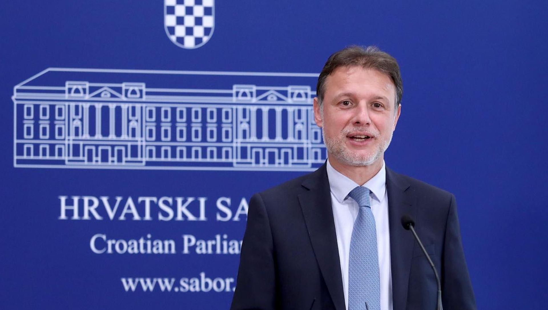 18.05.2020., Zagreb - Zastupnici su vecinom glasova donijeli odluku o raspustanju i time je zavrsen rad 9. saziva Hrvatskog sabora. Nakon raspustanja predsjednik Sabora Gordan Jandrokovic odrzao je konferenciju za medije. Photo: Patrik Macek/PIXSELL
