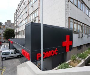 21.05.2018., Rijeka - Klinicki bolnici centar Rijeka gradi novi prostor za Hitnu pomoc u zgradi Poliklinike na lokalitetu Susak.

Photo: Goran Kovacic/PIXSELL