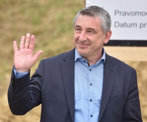 22.05.2020., Sveti Ilija - Ministar graditeljstva i prostornog uredjenja Predrag Stromar prisustvovao je otvorenju pocetka radova nove Osnovne skole ''Vladimir Nazor''. Photo: Vjeran Zganec Rogulja/PIXSELL
