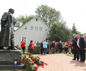 23.05.2020., Kumrovec - Proslava Dana mladosti i radosti u Kumrovcu, rodnom selu Josipa Broza Tita, nije omeo niti koronavirus.
Photo: Borna Filic/PIXSELL