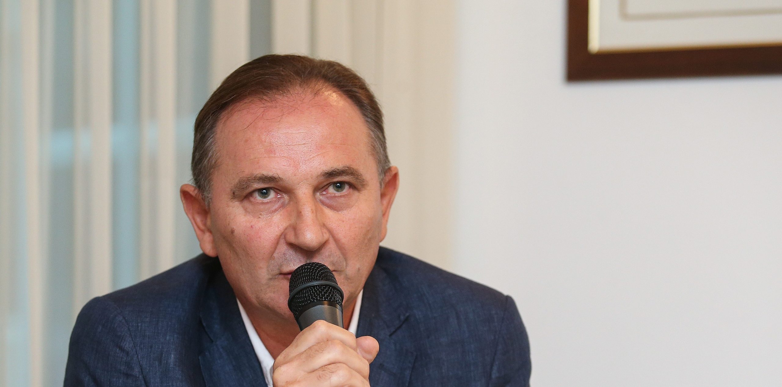 24.09.2019., hotel Dubrovnik, Zagreb - Europska konfederacija sindikata (ETUC) i njene hrvatske clanice Savez samostalnih sindikata Hrvatske (SSSH) i Nezavisni hrvatski sindikati (NHS), organiziraju konferenciju za novinare na temu: Mirovinska reforma u Hrvatskoj i Europi - Sindikalni zahtjevi za ukljucive, ucinkovite i adekvatne mirovine za sve, te ETUC-ova podrska inicijativi 67 je previse. Mladen Novosel
Photo: Luka Stanzl/PIXSELL