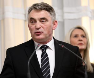 27.02.2020., Sarajevo, Bosna i Hercegovina - Prijem u zgradi Predsjednistva BiH u povodu Dana nezavisnosti Bosne i Hercegovine. Zeljko Komsic
Photo: Armin Durgut/PIXSELL