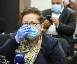 27.05.2020., Zagreb - Na Opcinskom  kaznenom sudu nastavljeno sudjenja u procesu Fimi medija. Branka Pavosevic Photo: Robert Anic/PIXSELL