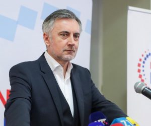 29.02.2020., Zagreb - U hotelu Panorama Miroslav Skoro imao je osnivacku skupstina stranke Miroslava Skore - Domovinski pokret. Izjave za medije nakon osnivacke skupstine. 
Photo: Luka Stanzl/PIXSELL