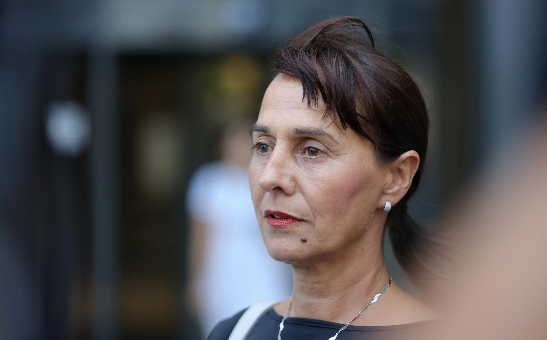 30.07.2019., Zagreb - Miro Bulj i dr. Ljiljana Zmijanovic koja se kandidirala za duznost ravnateljice Nacionalnog parka Krka odrzali su konferenciju za medije povodom imenovanja Nelle Slavice na tu duznost. 
Photo: Matija Habljak/PIXSELL