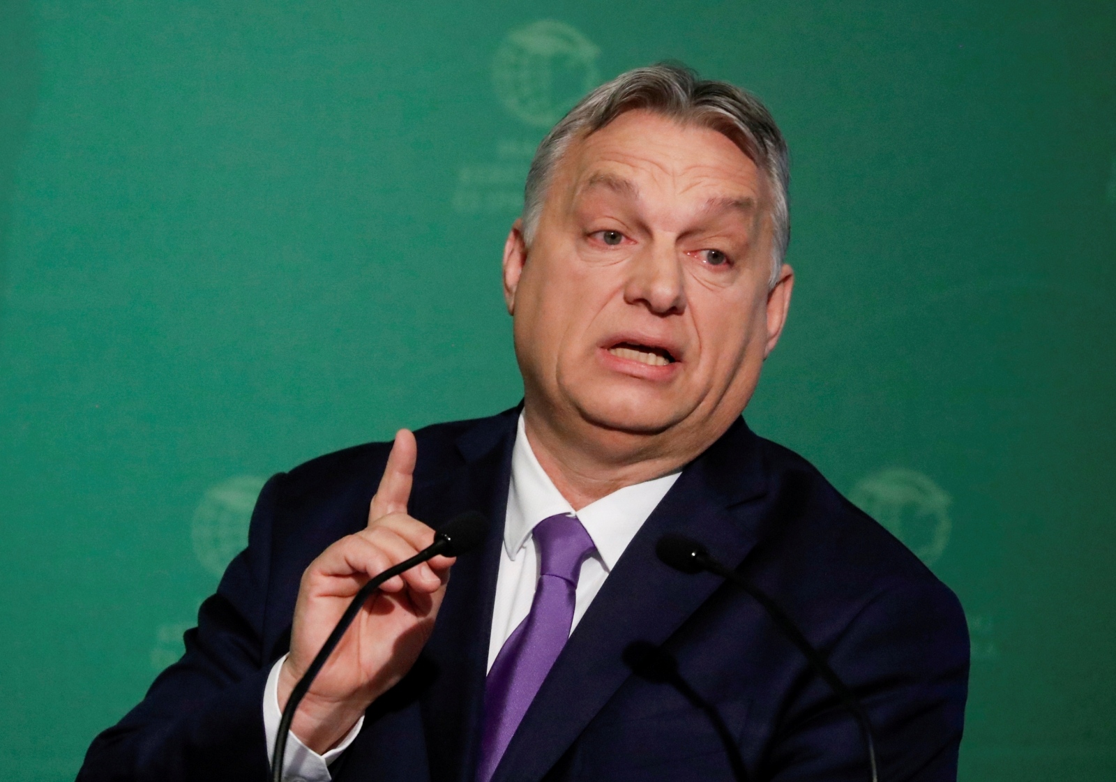 FILE PHOTO: Hungary's PM Orban takes part in an annual business conference in Budapest FILE PHOTO: Hungarian Prime Minister Viktor Orban speaks during a business conference in Budapest, Hungary, March 10, 2020. REUTERS/Bernadett Szabo/File Photo Bernadett Szabo