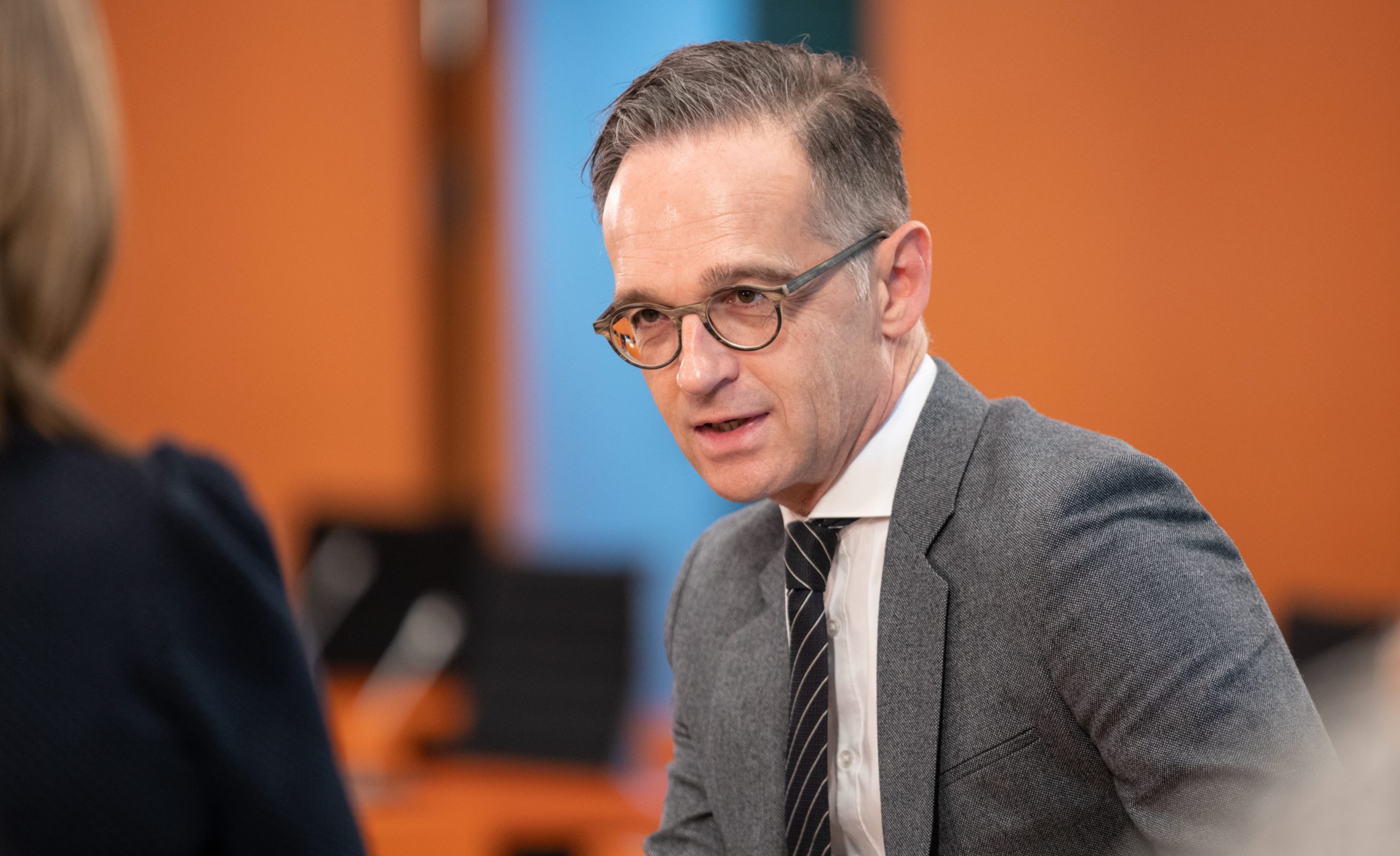 epa08433109 German foreign minister Heiko Maas during a Cabinet Meeting in Berlin, Germany, 20 May 2020.  EPA/ANDREAS GORA / POOL