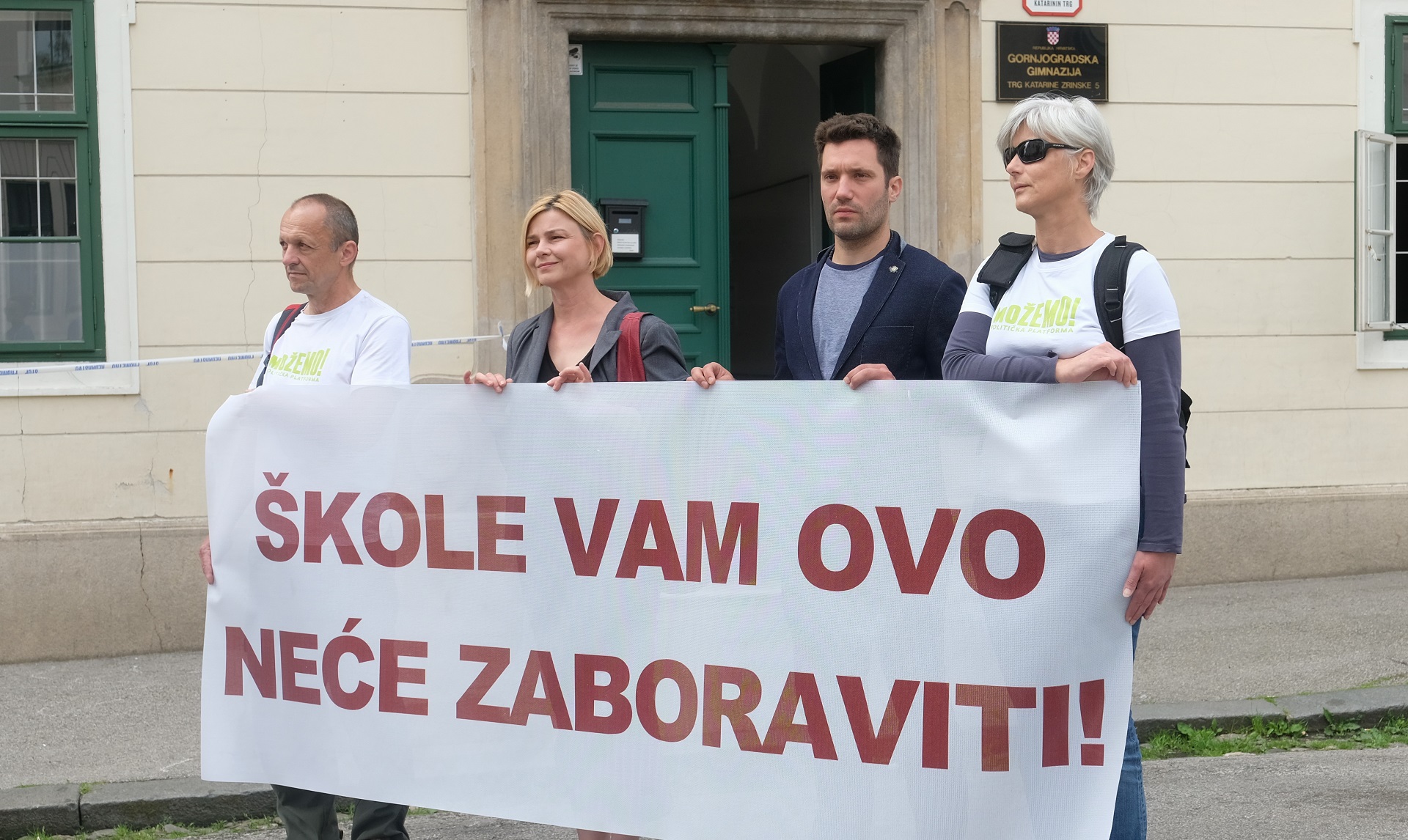 Zagreb, 10.06.2020. - Konferencija za medije Zeleno-lijeve koalicije na temu ključnih izazova i nužnih izmjena u obrazovnom sustavu.
foto HINA/ Edvard ŠUŠAK/ es