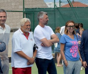 Zadar, 16.06.2020. - Danas je u sklopu sportskog centra Vinji i Iva Majolik otvoren regionalni teniski centar.  foto HINA/ ik