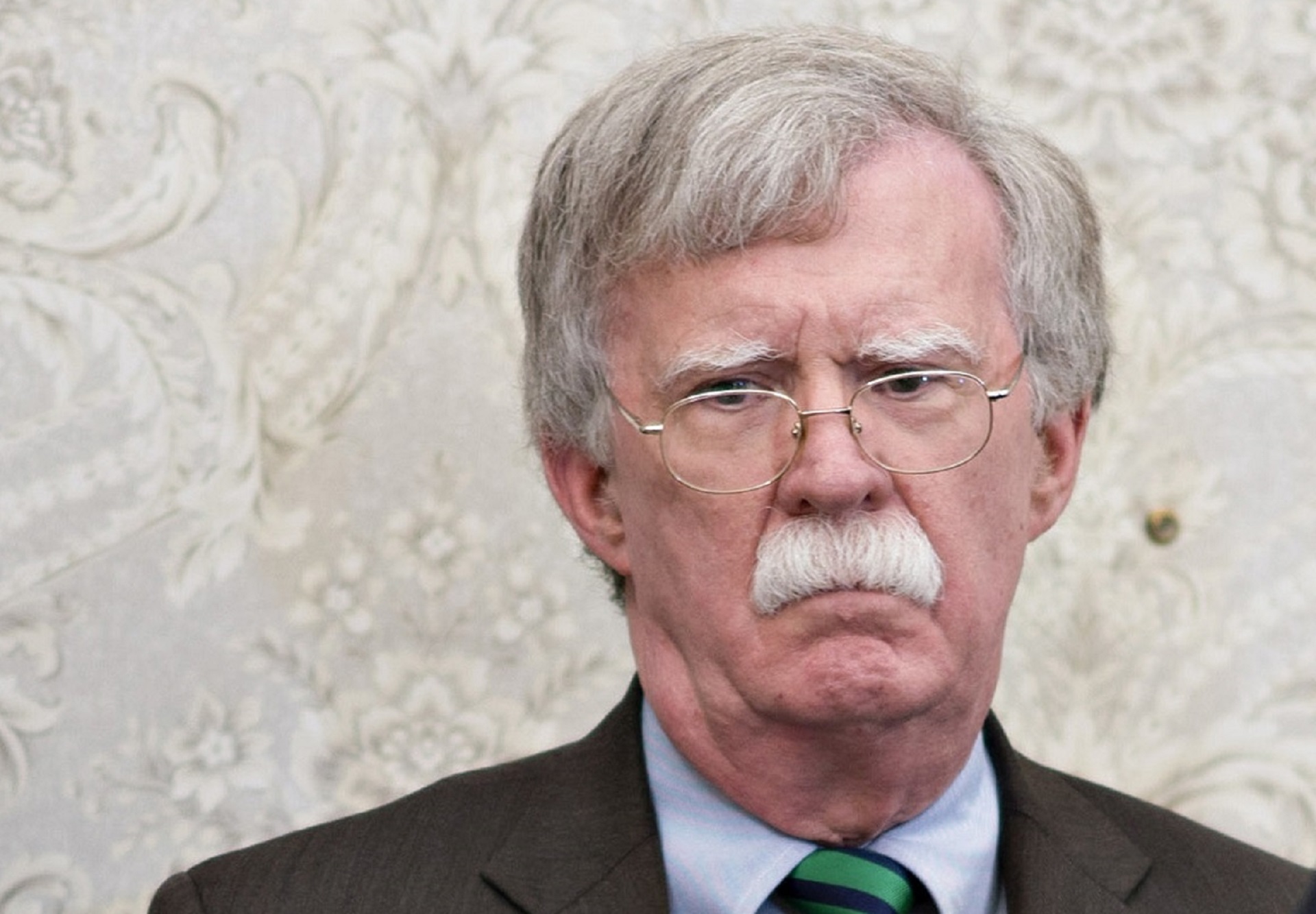 epa08498485 (FILE) - John Bolton (R), then National Security Advisor, attends a meeting with US President Donald J. Trump in the Oval Office of the White House in Washington, DC, USA, 17 May 2018 (reissued 20 June 2020). According to media reports, the US government wants to prevent publication of a book by Bolton, arguing that national security is at risk. A US judge allows the release of ex-Trump aide Bolton's book, as reported on 20 June 2020.  EPA/Andrew Harrer / POOL *** Local Caption *** 54343553