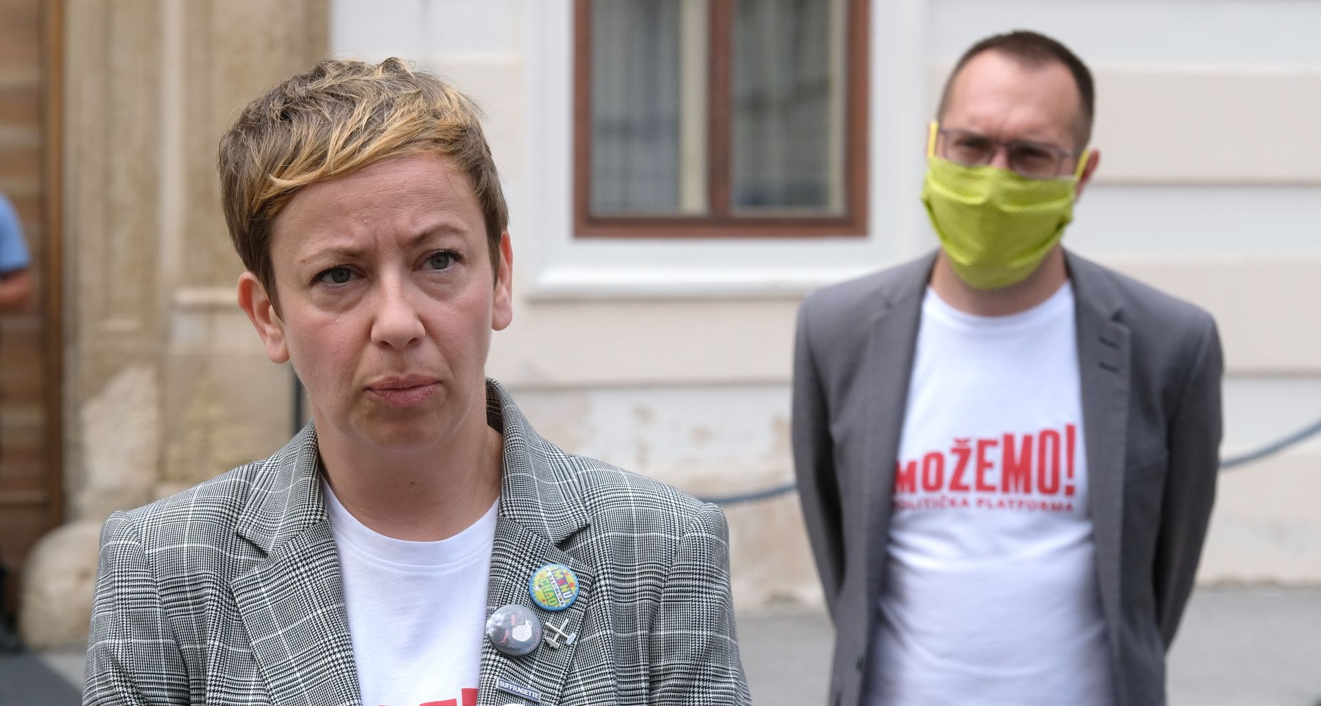 Zagreb, 26.06.2020. - Konferencija za medije stranke Možemo! - politička platforma na kojoj su predstavljene mjere borbe protiv siromaštva najranjivijih skupina. 
Na fotografiji Danijela Dolenec.
foto HINA/ Edvard ŠUŠAK/ es