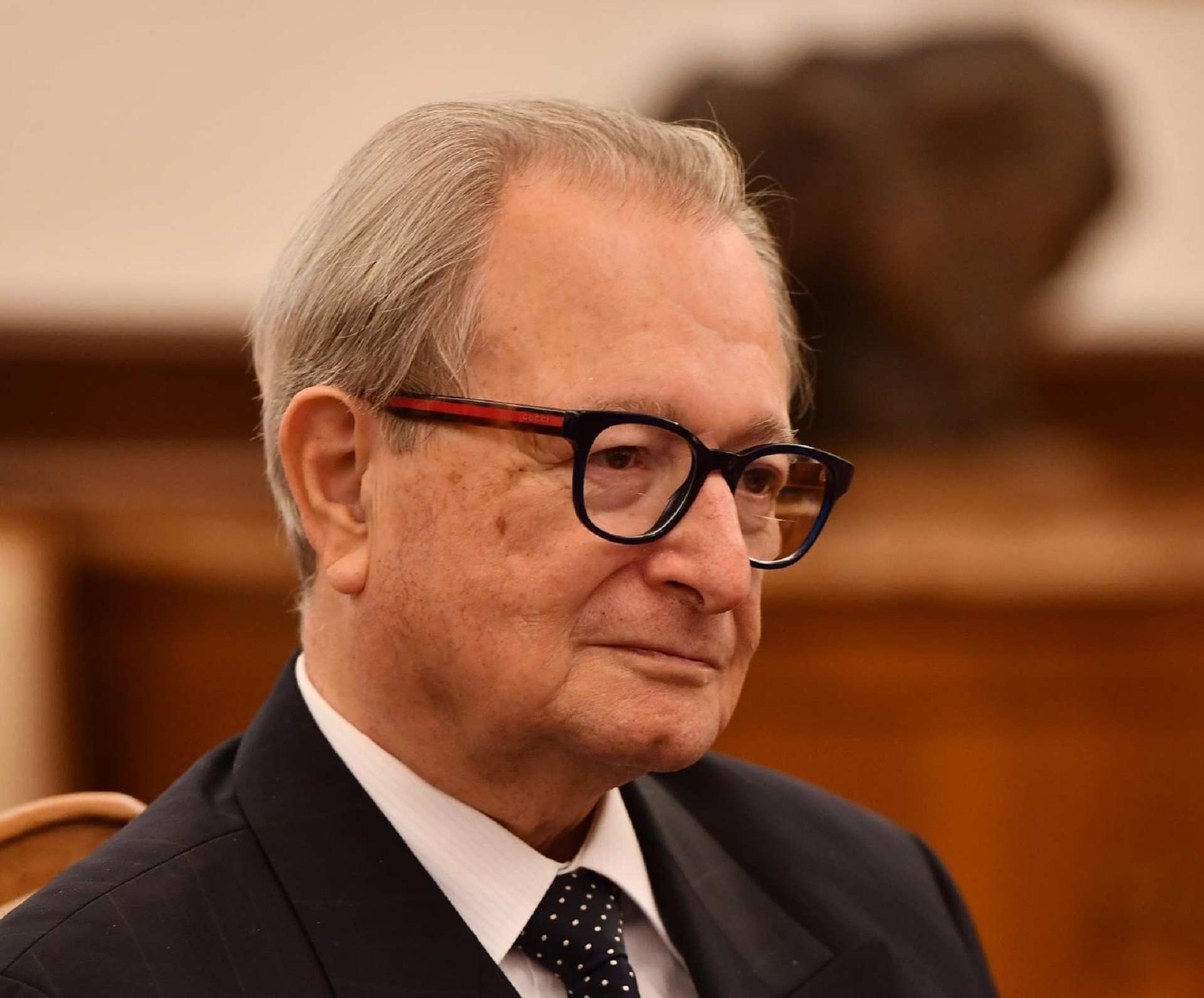 01.11.2017., Beograd, Srbija - U Beogradu su se sastali Predsjednik Srbije Aleksandar Vucic i Predsjednik Medjunarodnog suda u Hagu Carmel Agius. Photo: Srdjan Ilic/PIXSELL