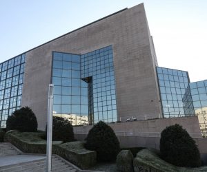 02.01.2020., Zagreb - Zgrada Nacionalne Sveucilisne Knjiznice koja ce sest mjeseci biti srediste Vijeca EU.
Photo: Robert Anic/PIXSELL