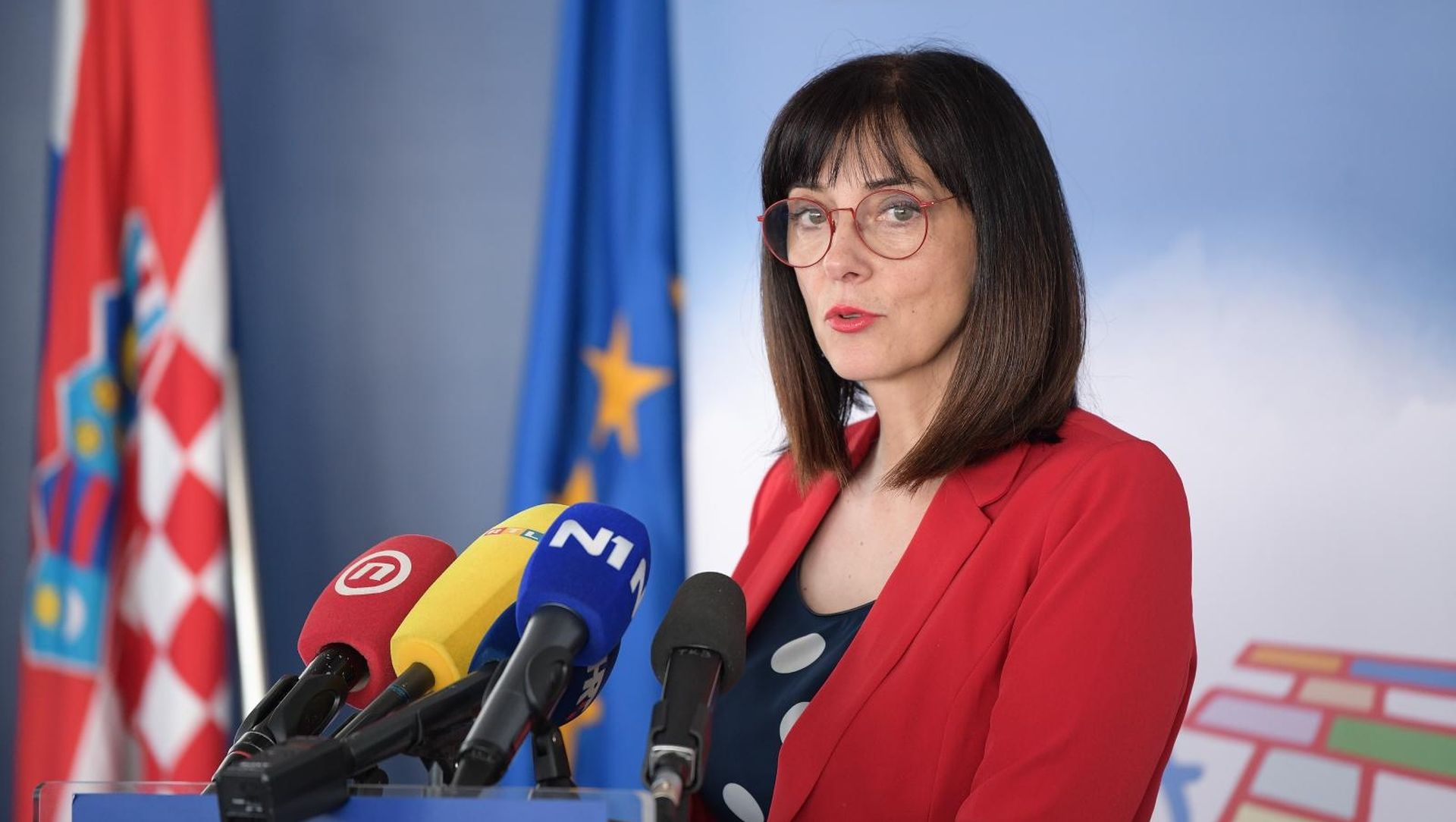 03.06.2020., Zagreb - Konferencija za medije ministrice obrazovanja Blazenke Divjak na temu priprema za sljedecu skolsku godinu i osvrt na kurikularnu reformu.  
Photo: Sandra Simunovic/PIXSELL