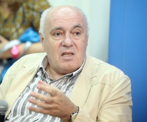 04.07.2017., Zagreb - Srpsko privredno drustvo Privrednik i Vijece srpske nacionalne manjine Grada Zagreba organizirali su tribinu na temu: Promjena imena Trga marsala Tita. Na tribini su govorili: dr. Zarko Puhovski, profesor na Filozofskom fakultetu, dr. Zlatko Hasanbegovic, saborski zastupnik, dr. Tvrtko Jakovina, profesor na Filozofskom fakultetu, te moderator Sasa Kosanovic. 
Photo: Goran Stanzl/PIXSELL