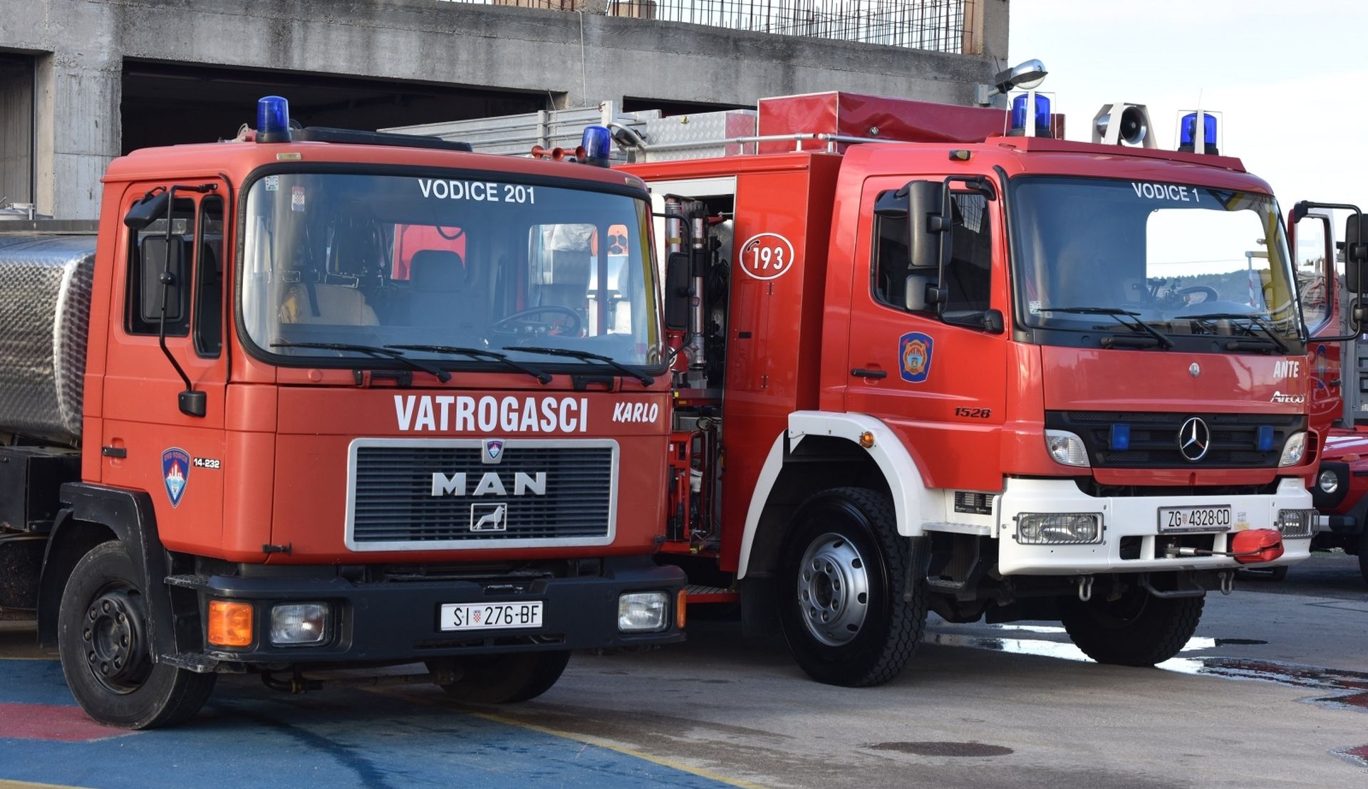 Vatrogasna vozila i oprema DVD-a Vodice 05.01.2019., Vodice - Vatrogasna vozila i oprema DVD-a Vodice. 
Photo: Hrvoje Jelavic/PIXSELL