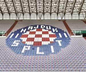 05.06.2020., stadion Poljud, Split - Hrvatski Telekom Prva liga, 27. kolo, HNK Hajduk -NK Inter Zapresic. Atmosfera peije pocetka utakmice.
Photo: Ivo Cagalj/PIXSELL