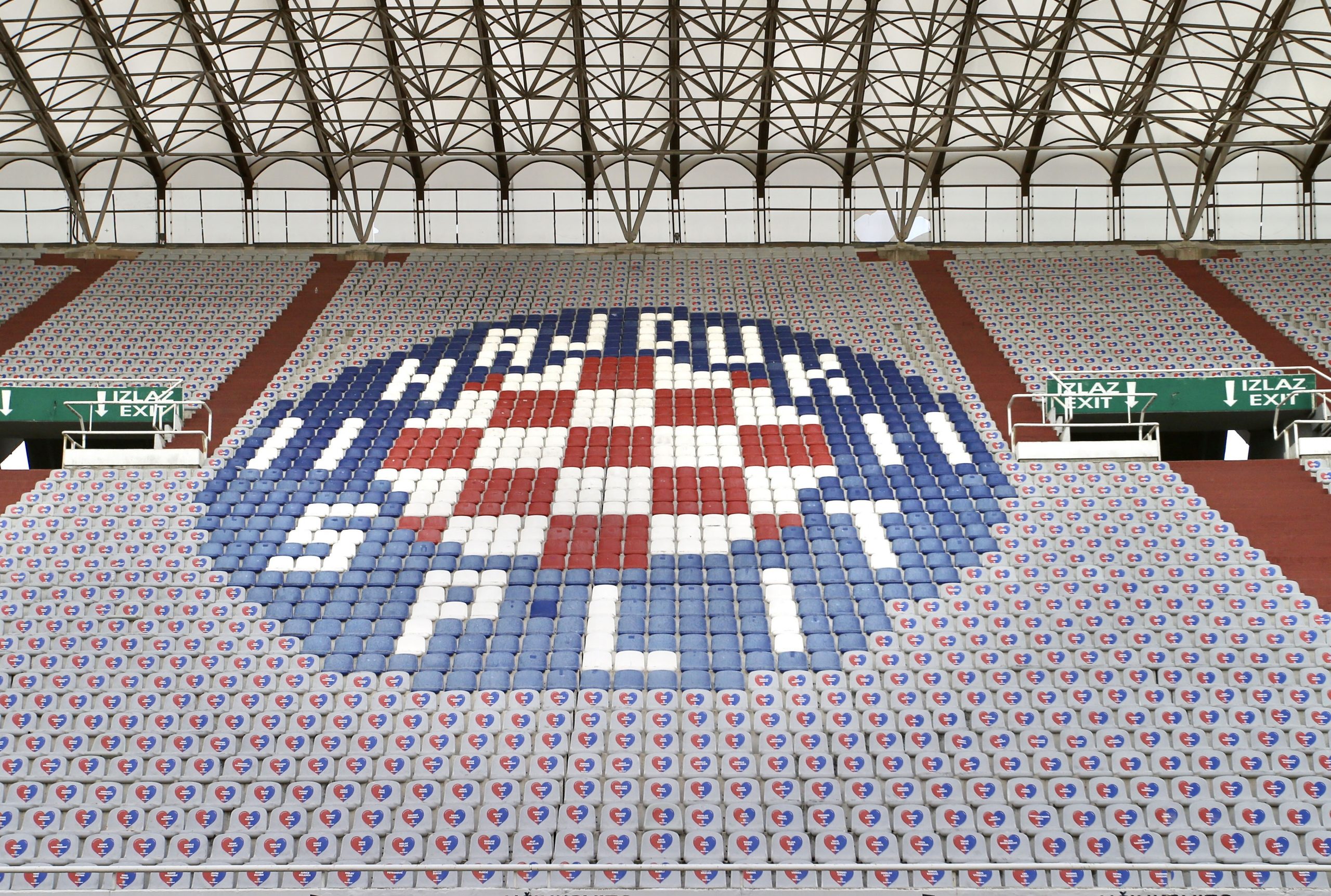 05.06.2020., stadion Poljud, Split - Hrvatski Telekom Prva liga, 27. kolo, HNK Hajduk -NK Inter Zapresic. Atmosfera peije pocetka utakmice.
Photo: Ivo Cagalj/PIXSELL