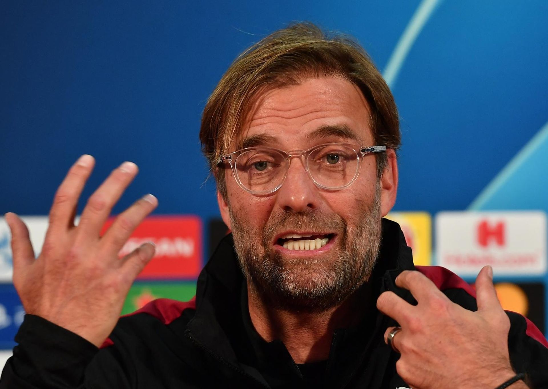 Beograd: Konferencija za medije Liverpoola uoči utakmice protiv Crvene zvezde 05.11.2017., Beograd, Srbija - Konferencija za medije Liverpoola na stadionu Rajko Mitic uoci sutrasnje utakmice Lige prvaka protiv Crvene zvezde. Trener Jurgen Klopp. Photo: Srdjan Ilic/PIXSELL