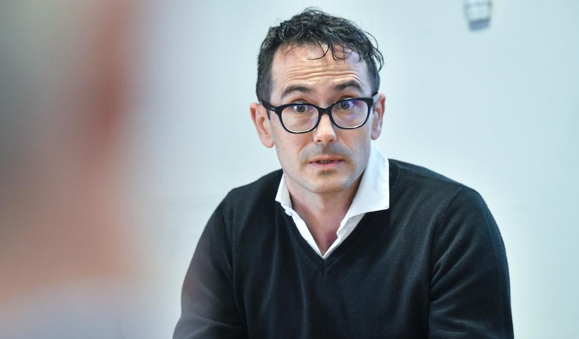 06.05.2019., Zagreb - Konferencija za medije Hrvatske komore medicinskih sestara. Predsjednik Hrvatskoga nacionalnog saveza sestrinstva Adriano Friganovic. Photo: Sandra Simunovic/PIXSELL