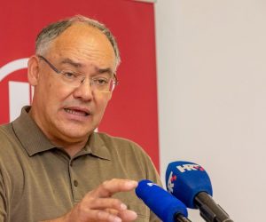 06.06.2020., Pula - Konferencija za medije stranaka Demokrati i Hrvatski laburisti na temu: Quo vadis Histria?   Damir Kajin, nezavisni kandidat.
Photo: Srecko Niketic/PIXSELL