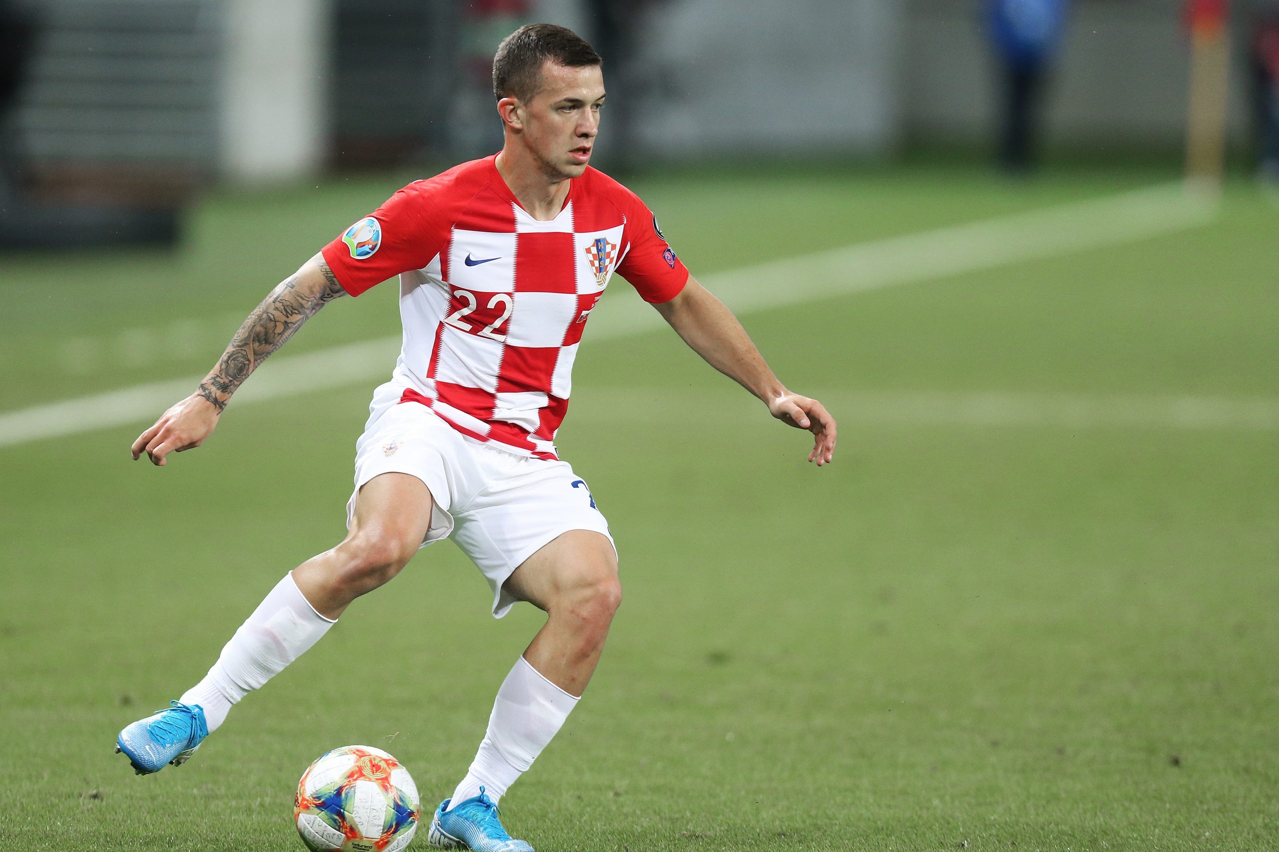 06.09.2019., stadion Anton Malatinsky, Trnava, Slovacka - Kvalifikacijska utakmica za Europsko prvenstvo, skupina E, 4. kolo, Slovacka - Hrvatska. Karlo Bartolec Photo: Davor Javorovic/PIXSELL