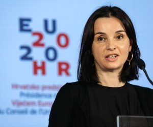 08.06.2020., Zagreb - U Nacionalnoj i sveucilisnoj knjiznici ministrica poljoprivrede Marija Vuckovic odrzala je videokonferenciju "Agrifish" s ministrima drzava clanica Europske unije. Photo: Jurica Galoic/PIXSELL/EU2020HR