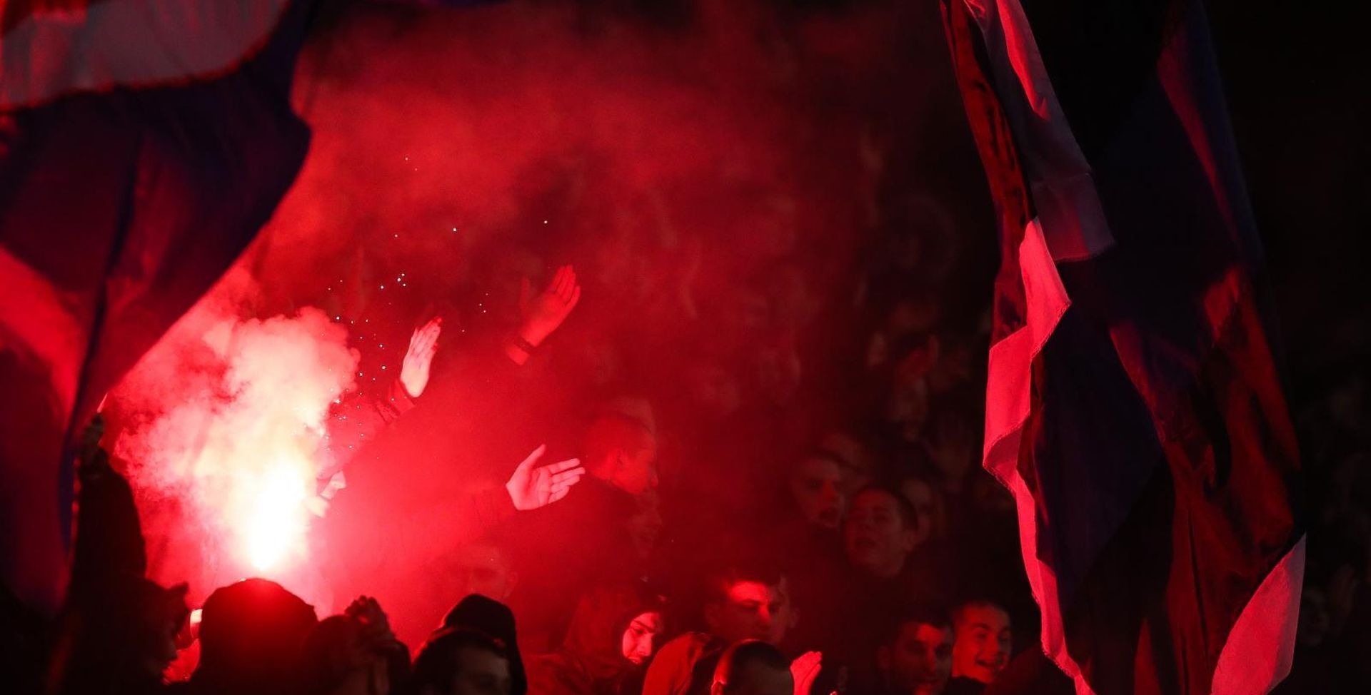 09.02.2020., stadion Maksimir, Zagreb - Hrvatski Telekom Prva liga, 21. kolo, GNK Dinamo - HNK Gorica. Navijaci Dinama Bad Blue Boysi.
Photo: Luka Stanzl/PIXSELL