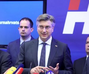 09.06.2020., Zagreb - Predsjednik HDZ-a Andrej Plenkovic predstavio je u sjedistu stranke program za parlamentarne izbore 2020.
Photo: Patrik Macek/PIXSELL
