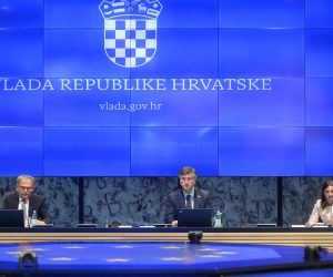 10.06.2020., NSK, Zagreb - Odrzana redovita sjednica vlade u  Nacionalnoj i sveucilisnoj knjiznici. Tomislav Ivic, Andrej Plenkovic. 
Photo: Marko Prpic/PIXSELL