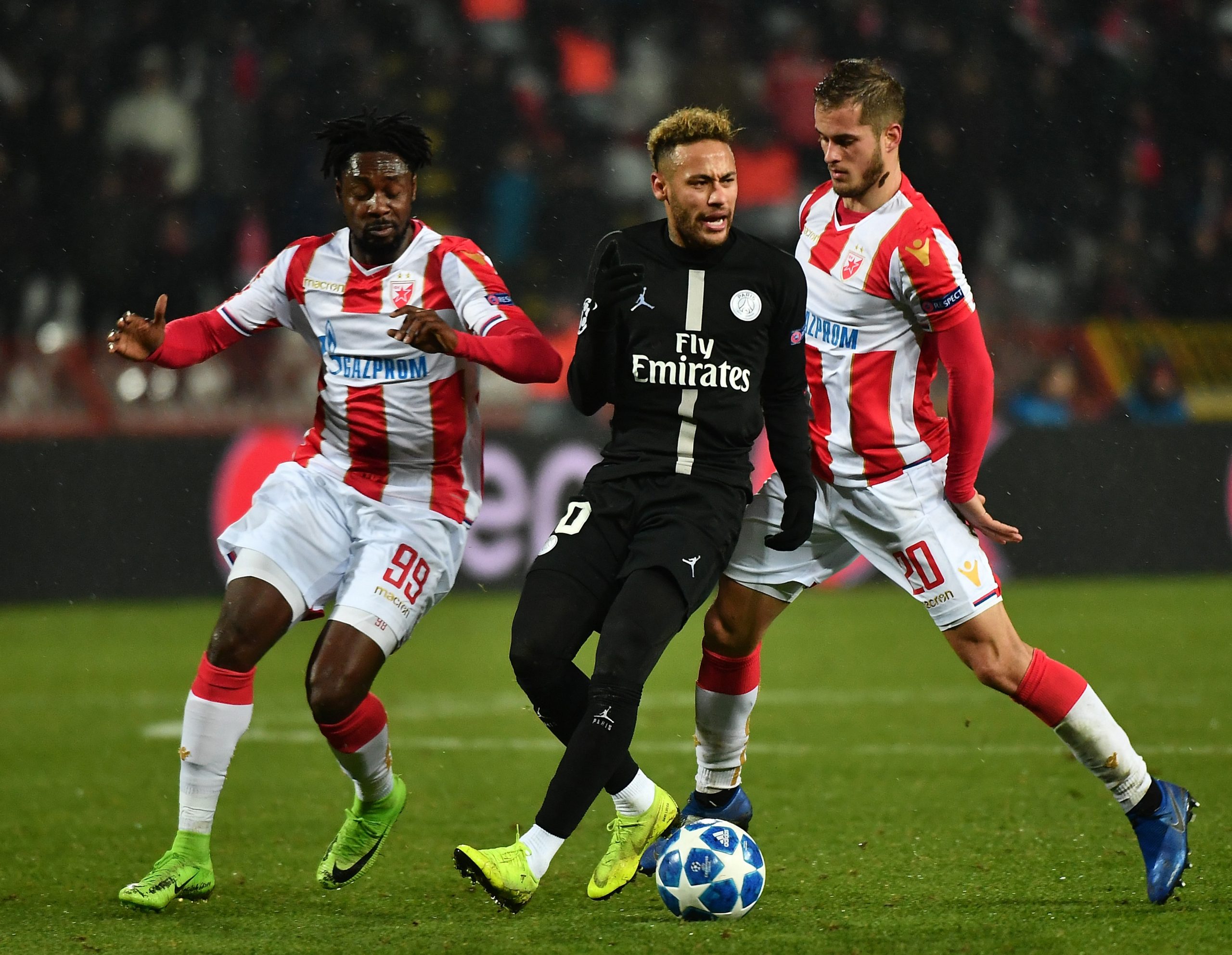 11.12.2018., Beograd, Srbija - Stadion Rajko Mitic, UEFA Liga prvaka, Grupa C. Crvena Zvezda - Paris Saint Germain F.C. Neymar..Photo: Srdjan Ilic/PIXSELL