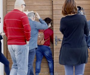 12.04,2020. Split - U Crkvi na Sirobuji napadnuta novinarka koja je pratila misu koju je unatoc svim zabranama odrzao Don Josip Delas, zupnik Zupe sv. Leopolda Bogdana Mandica.
Photo: PIXSELL