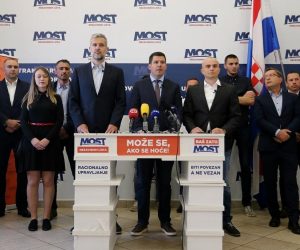 12.06.2020.,Zagreb - MOST predstavio listu za 11. izbornu jedinicu te suradnju s Hrvatskom republikanskom strankom. Nino Raspudic, Nikola Grmoja
Photo: Dalibor Urukalovic/PIXSELL