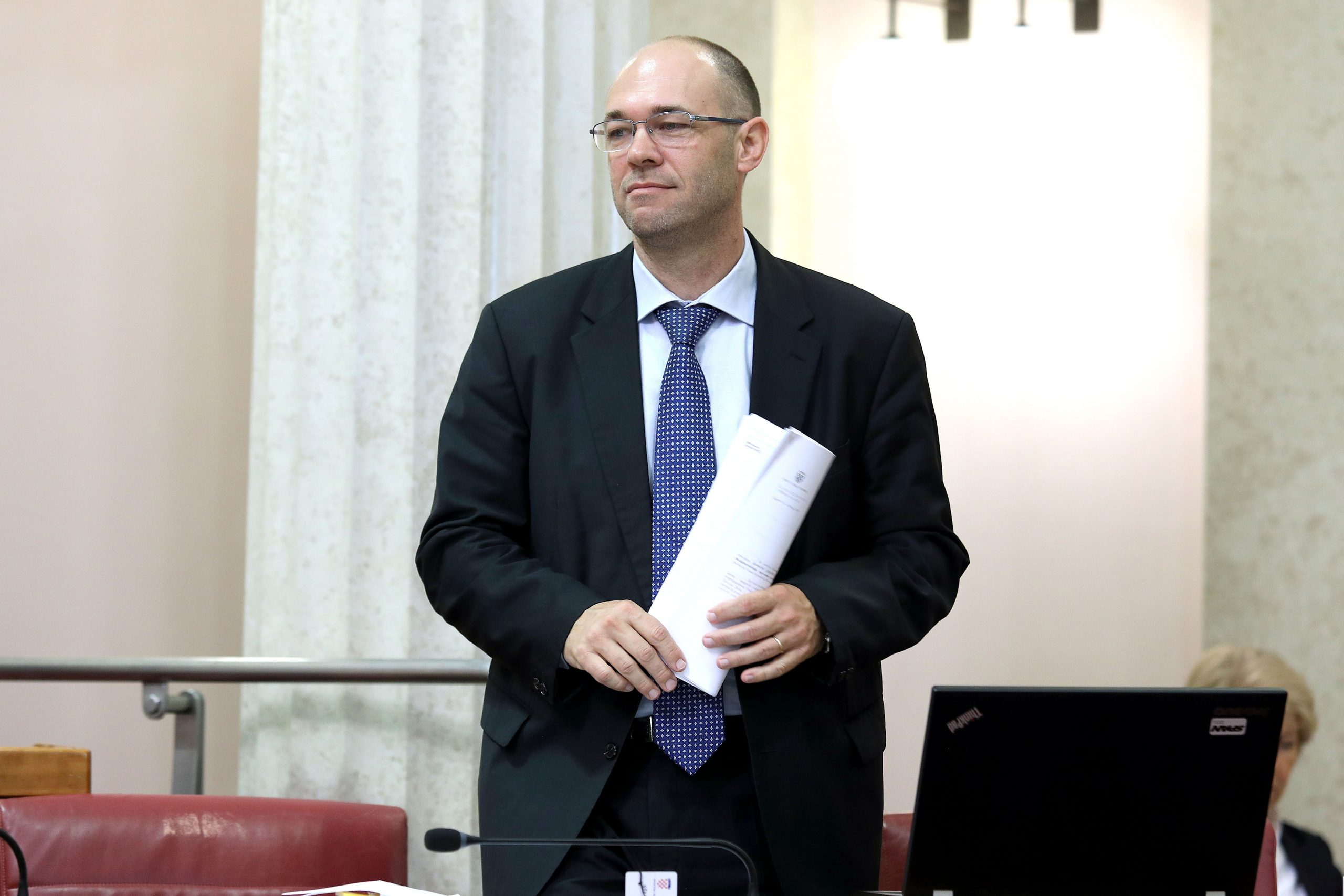 13.06.2019., Zagreb - Sabor je 12. sjednicu nastavio raspravom o izmjenama i dopunama Zakona o medjunarodnim mjerama ogranicavanja. Davor Ivo Stier Photo: Patrik Macek/PIXSELL
