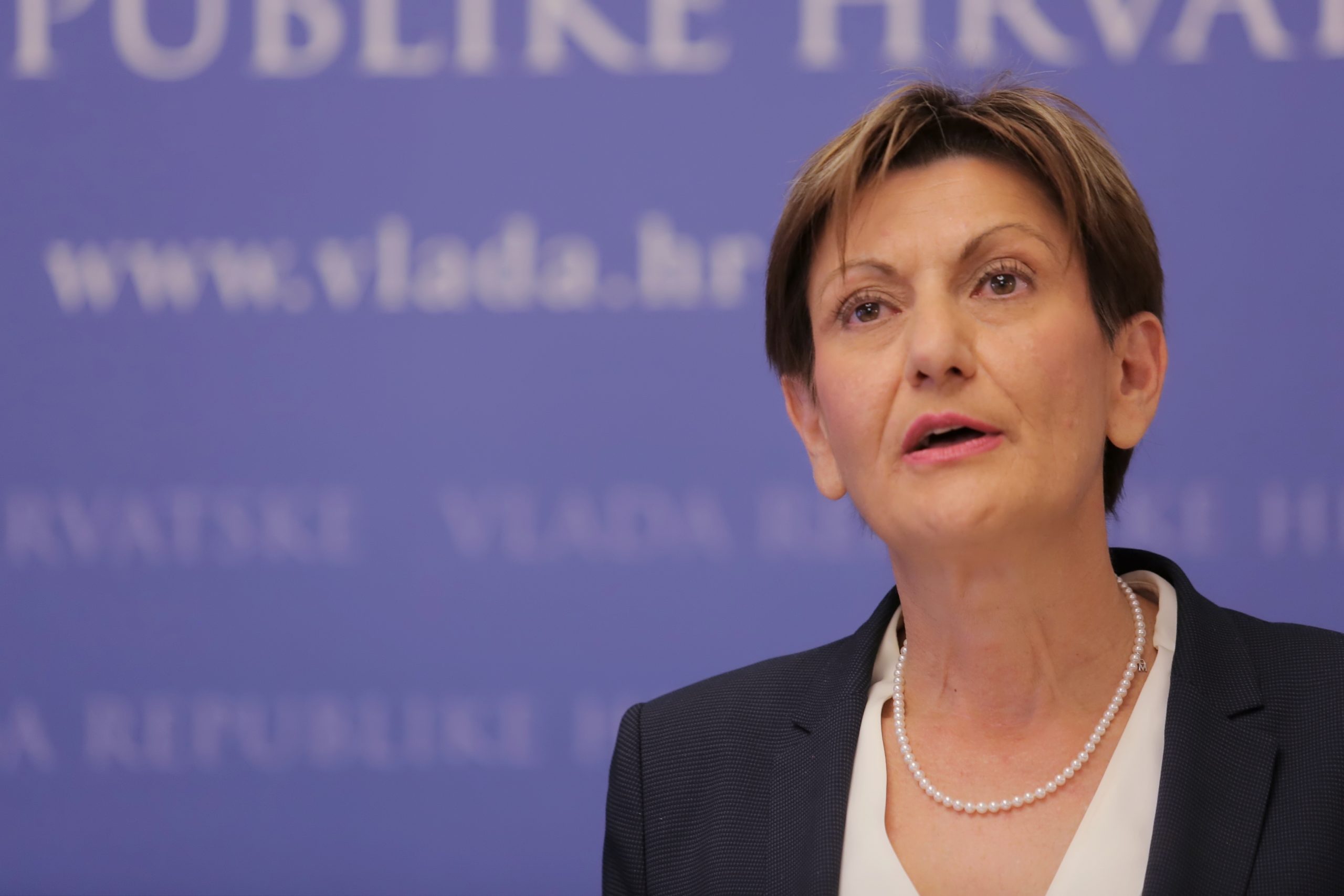 14.05.2018., Zagreb - Premijer Andrej Plenkovic i potpredsjednica Vlade Martina Dalic nakon visesatnog razgovora obratili su se javnosti. Photo: Tomislav Miletic/PIXSELL