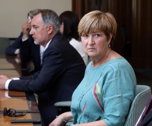 14.06.2020., Sabor RH, Zagreb - Domovinski pokret predao je svoje liste za parlamentarne izbore Drzavnom izbornom povjerenstvu. Ruza Tomasic. 
Photo: Damjan Tadic/CROPIX/POOL/PIXSELL