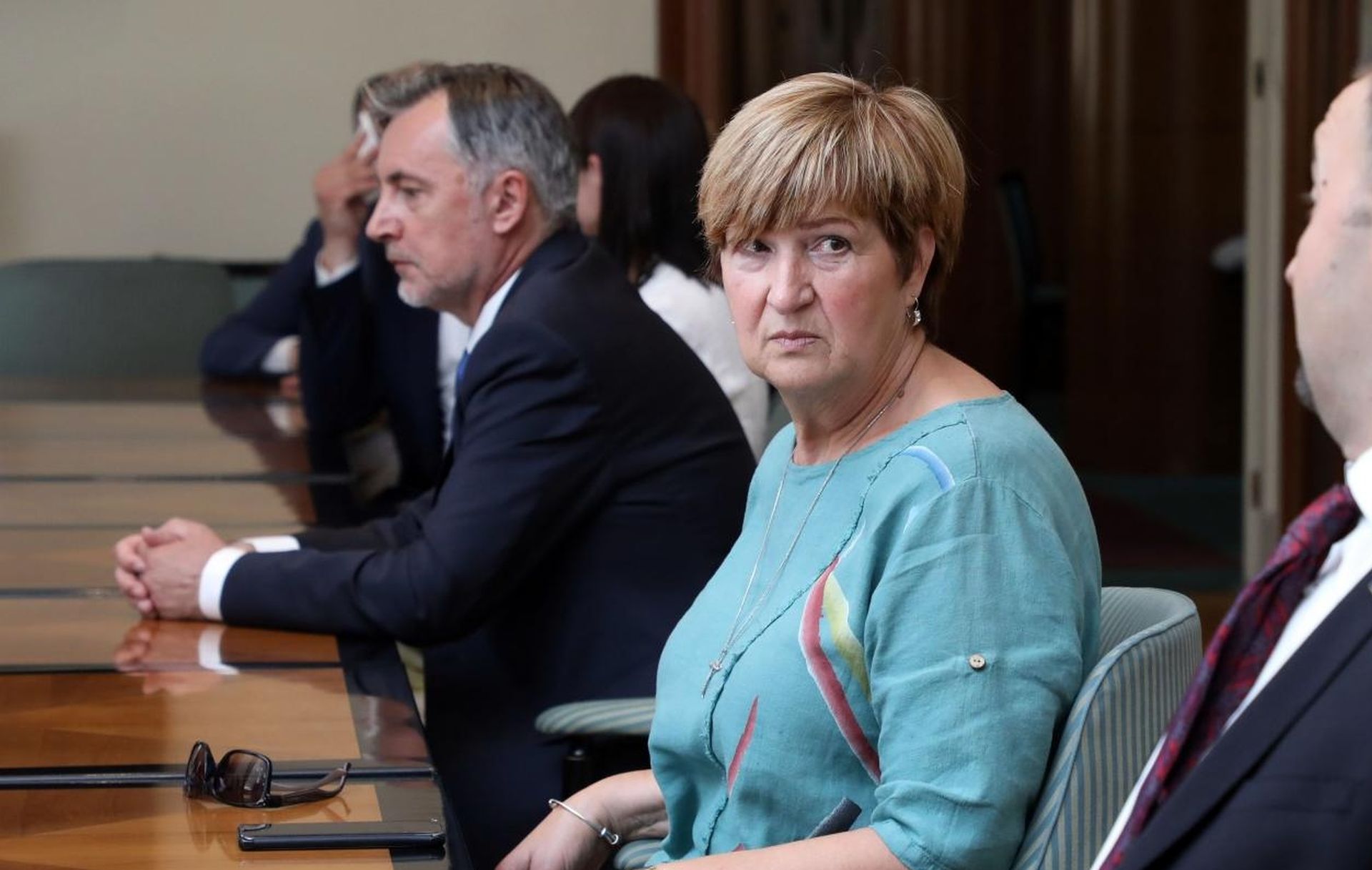 14.06.2020., Sabor RH, Zagreb - Domovinski pokret predao je svoje liste za parlamentarne izbore Drzavnom izbornom povjerenstvu. Ruza Tomasic. 
Photo: Damjan Tadic/CROPIX/POOL/PIXSELL