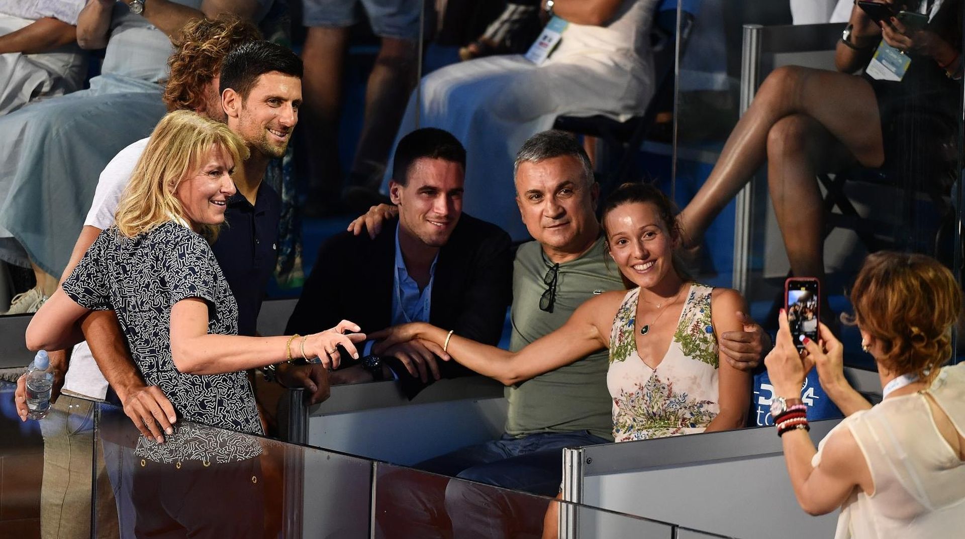 14.06.2020., Teniski centar Novak, Beograd, Srbija - Posljednji dan teniskog turnira Adria Tour u Beogradu. Dijana Djokovic, Novak Djokovic, Djordje Djokovic, Srdjan Djokovic Photo: Srdjan Ilic/PIXSELL