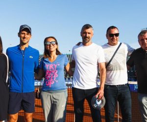 16.06.2020 Zadar - Novak Djokovic obisao je terene na zadarskom Visnjiku gdje ce se igradi Adria Tour. Goran Ivanisevic, Iva Majoli Photo: Marko Dimic/PIXSELL