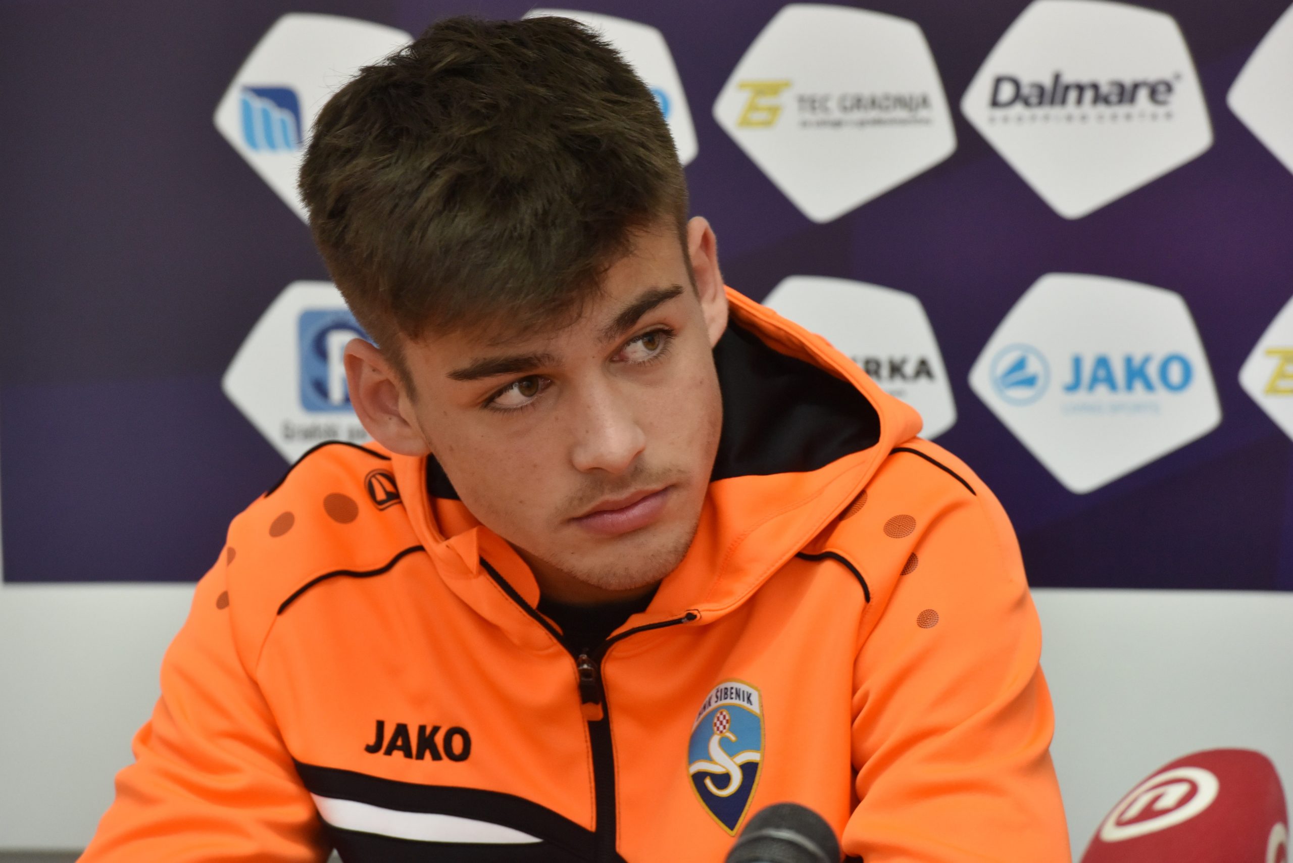 17.05.2019., Sibenik - Uoci utakmice sezone u prostorijama HNK Sibenik odrzana tiskovna konferencija na kojoj su se medijima obratili Marko Bulat i Borimir Perkovic.
Photo: Hrvoje Jelavic/PIXSELL