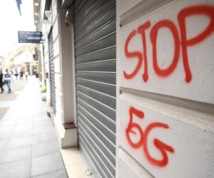 17.05.2020., Zagreb - Grafit Stop 5G. 
Photo: Marko Lukunic/PIXSELL